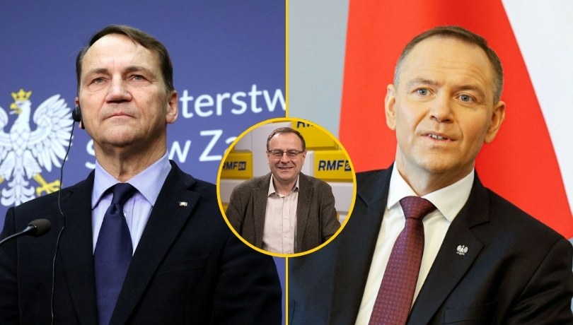 Kiedy efekt spotkania Nawrocki-Sikorski? Prof. Dudek mówi o 24 godzinach /East News/Paweł Wodzyński/AFP/PETRAS MALUKAS/RMF FM/Jakub Rutka /