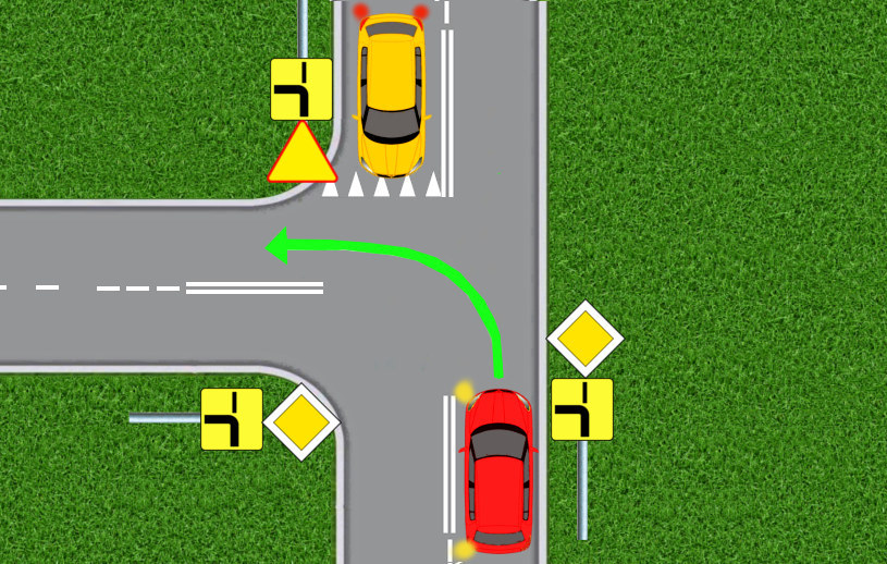 Kiedy na skrzyżowaniu z pierwszeństwem łamanym należy używać kierunkowskazów? /INTERIA.PL