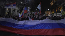 Kiedy większość państw potępiła inwazję na Ukrainę, serbscy nacjonaliści zorganizowali prorosyjski marsz w Belgradzie