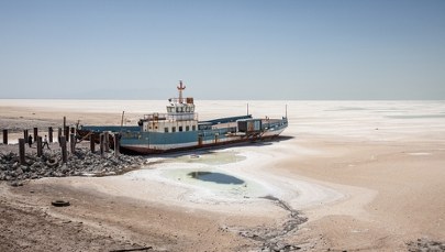 Kiedyś największe słone jezioro Azji. Dziś tylko kilka kałuż