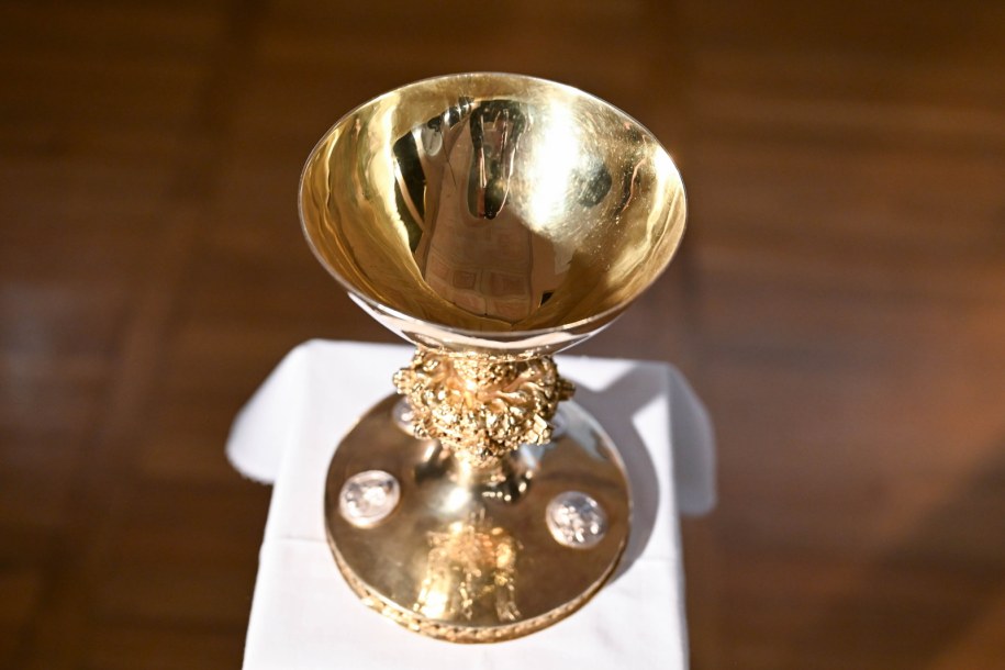 Kielich z XV wieku /Piotr Kowala /PAP