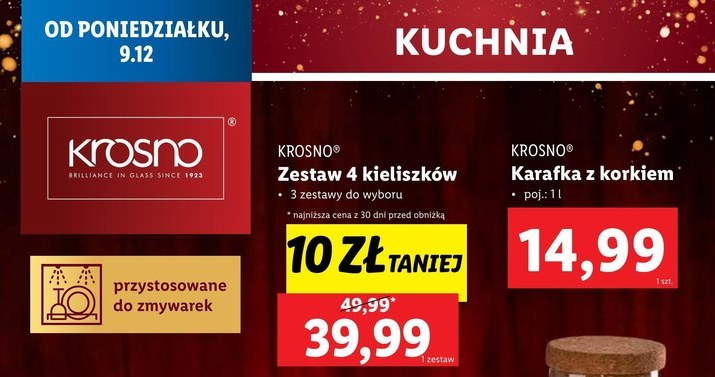 Kieliszki i karafka Krosno w Lidlu /Lidl /INTERIA.PL