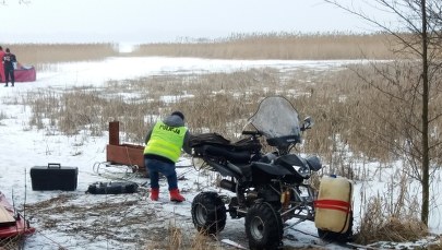 Kierował quadem, pod którym załamał się lód. Usłyszał zarzut 