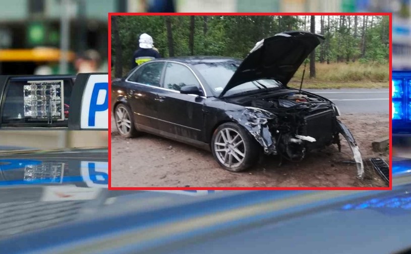 Kierowca Audi doprowadził do zderzenia z Volkswagenem. /Oleg Marusic/REPORTER/ East News/ KMP w Ostrołęce /