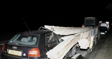 Kierowca audi stracił zęby /INTERIA.PL/Policja.pl