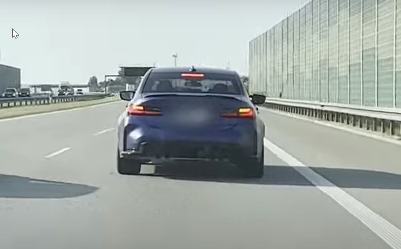 Kierowca BMW na autostradzie A1 stwarzał zagrożenie zajeżdżając drogę /