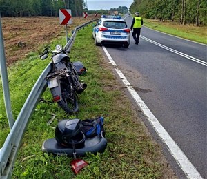 Kierowca bmw najechał na kierującego motorowerem. Tłumaczył to zaszronioną szybą