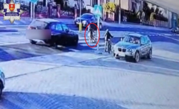 Kierowca BMW potrącił 10-latka na pasach i uciekł. Policja publikuje nagranie 