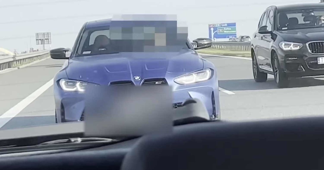 Kierowca BMW próbował zmusić drugie auto do zatrzymania /