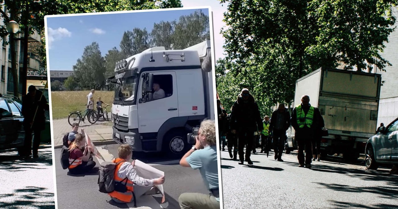 Kierowca ciężarówki, który próbował siłą usunąć protestujących, usłyszał wyrok sądu /123RF/PICSEL