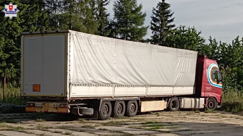 Kierowca ciężarówki miał w organizmie prawie 2,5 promila. /Policja Lubelska /Policja