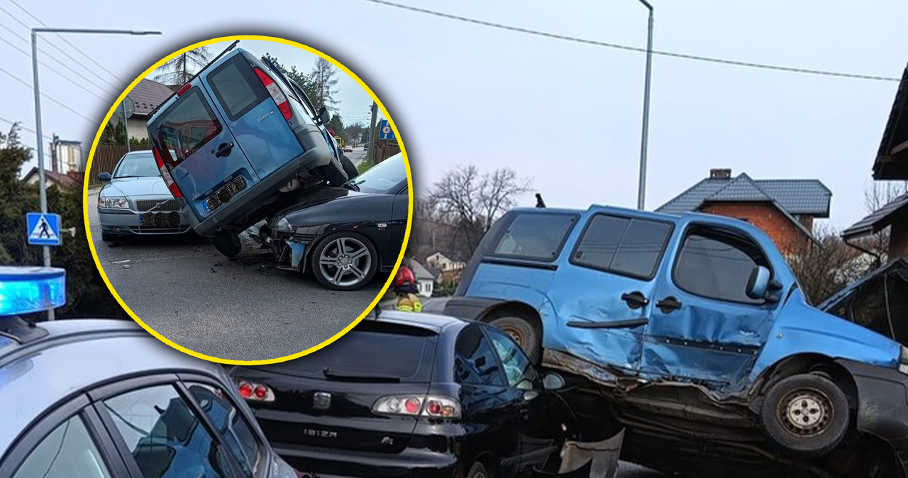 Kierowca Fiata nie ustąpił pierwszeństwa. Seat się na niego nadział /Policja /Policja