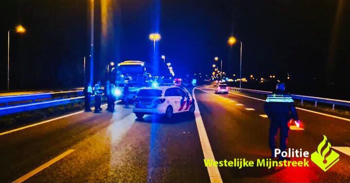 Kierowca jechał autostradą pod prąd. Interweniowała policja /Politie Basisteam Westelijke Mijnstreek /facebook.com