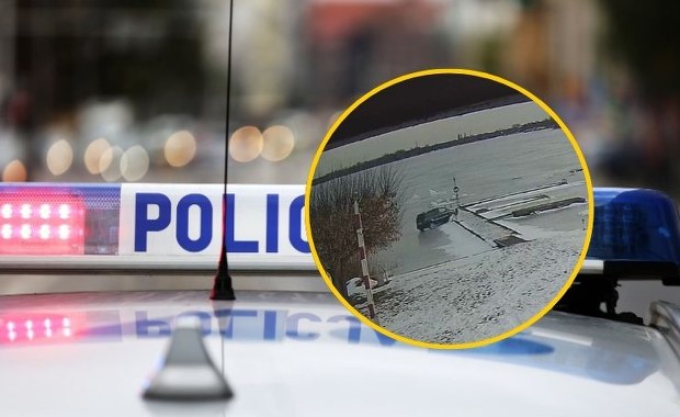 Kierowca jeździł po zamarzniętym zalewie. Zniszczył pomost ratowników [NAGRANIE]