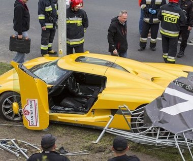 Kierowca Koenigsegg podejmował błędne manewry