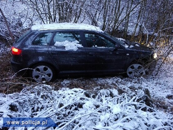 Kierowca porzucił auto i uciekał dalej pieszo /Policja