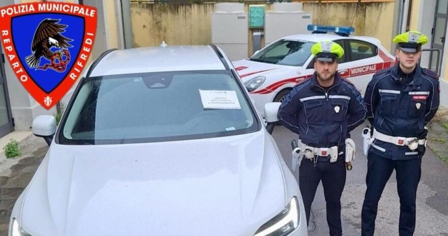 Kierowca stracił swoje Volvo XC60 za nieopłacenie 175 mandatów /Polizia Municipale Firenze /