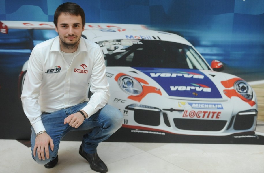 Kierowca wyścigowy Jakub Giermaziak /Bartłomiej Zborowski /PAP