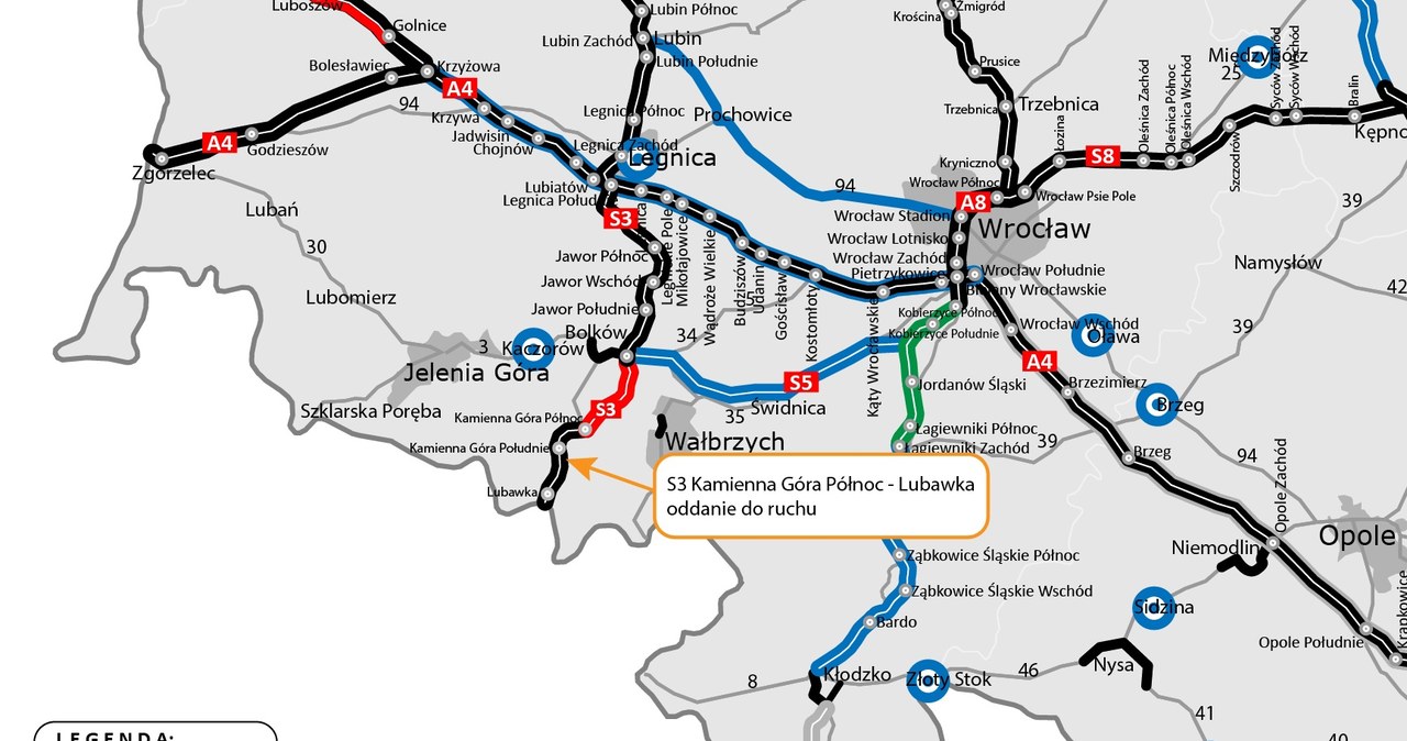 Kierowcy mogą już jeździć nowym, 12-kilometrowym odcinkiem drogi S3 /GDDKiA