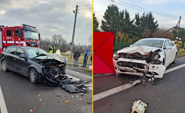 Kierująca audi śmiertelnie potrąciła pieszego i zderzyła się z innym pojazdem 