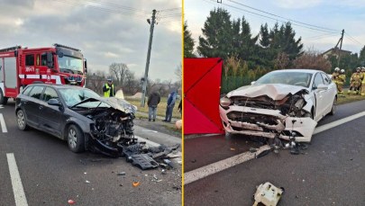 Kierująca audi śmiertelnie potrąciła pieszego i zderzyła się z innym pojazdem 