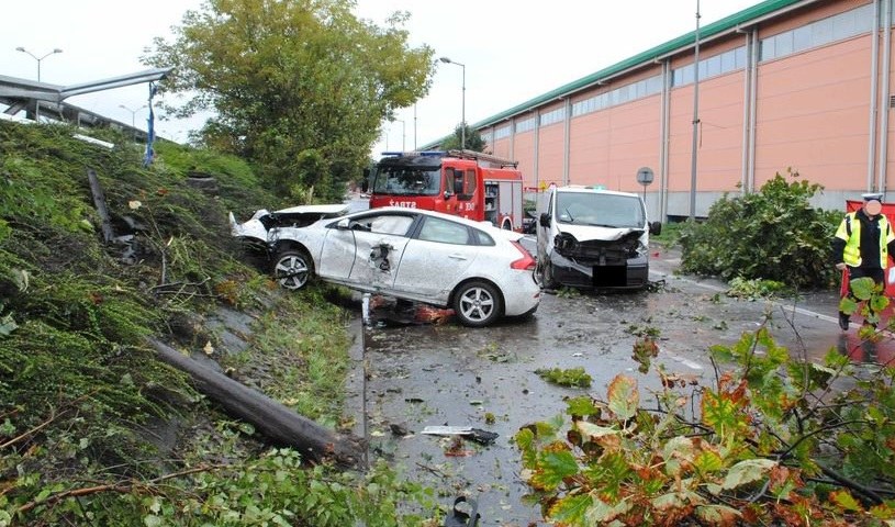 Kierująca Volvo V40 poniosła śmierć w wyniku wypadku /Policja