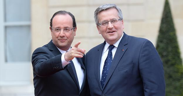 Kierunek wyznaczany przez Francoisa Hollande'a nie musi odpowiadać Bronisławowi Komorowskiemu (P) /PAP