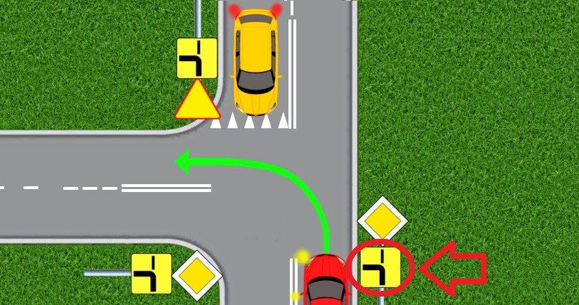 Kierunkowskaz na skrzyżowaniu z pierwszeństwem - włączać czy nie? /INTERIA.PL