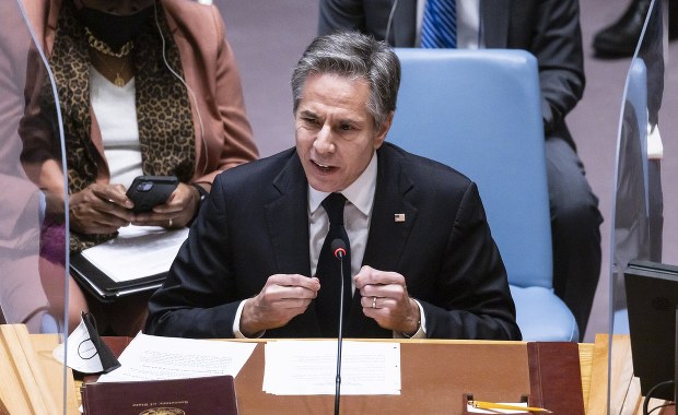 "Kijów na liście celów, ataki przeciwko grupom Ukraińców". Blinken o planach Rosji