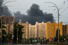 Kijów po nocnych atakach Rosjan