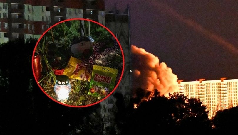 Kijów po rosyjskim ataku /SERGEI SUPINSKY/AFP/East News/Państwowa Służba Ratownicza Ukrainy /East News