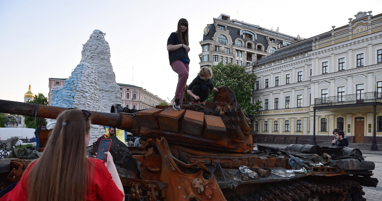 Kijów: Wystawa zniszczonego rosyjskiego sprzętu wojskowego