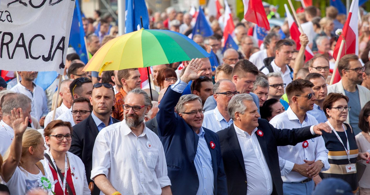 Kijowski był liderem KOD. U jego boku pojawiało się wielu polityków /Wojciech Kryński    /Agencja FORUM