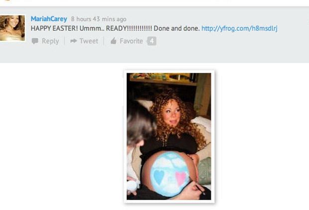 Kilka dni temu Mariah Carey chwaliła się swoim brzuszkiem na Twitterze &nbsp; /Splashnews
