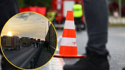 Kilka samochodów zderzyło się koło Łomianek. Są ofiary śmiertelne