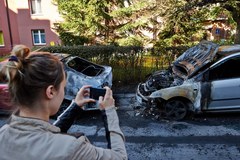 Kilkanaście aut spłonęło w nocy w Gdańsku