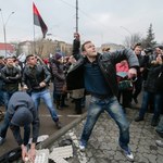 Kilkaset osób domagało się przed ambasadą Rosji uwolnienia Sawczenko
