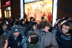 Kilkaset osób zatrzymanych w Moskwie