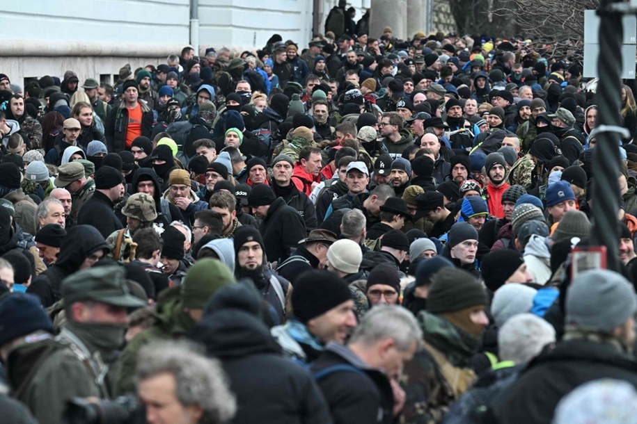 Kilkutysięczny marsz neonazistów w Budapeszcie /ATTILA KISBENEDEK/AFP/East News /East News