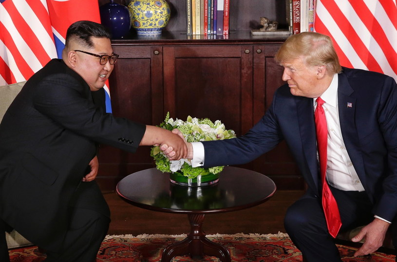 Kim Dzong Un i Donald Trump /PAP/EPA