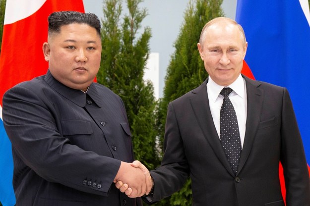 Kim Dzong Un i Władimir Putin /ALEXANDER ZEMLIANICHENKO /POOL /PAP/EPA