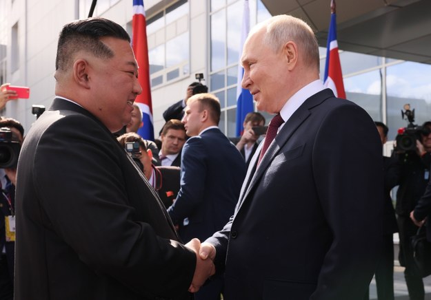 Kim Dzong Un i Władimir Putin /Vladimir Smirnov/SPUTNIK /PAP/EPA
