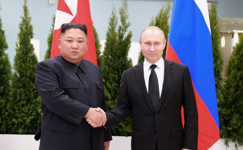 Kim Dzong Un i Władimir Putin /KCNA VIA KNS /AFP