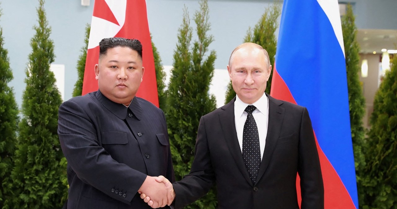 Kim Dzong Un i Władimir Putin /KCNA VIA KNS /AFP