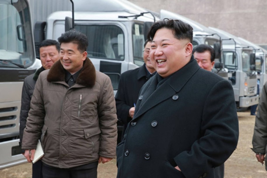 Kim Dzong Un /KCNA/Newscom /PAP/EPA