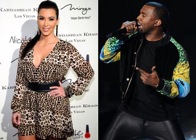 Kim (fot. Ethan Miller) i Kanye (fot. Jamie McCarthy): "Joł joł, umówisz się ze mną?" /Getty Images/Flash Press Media