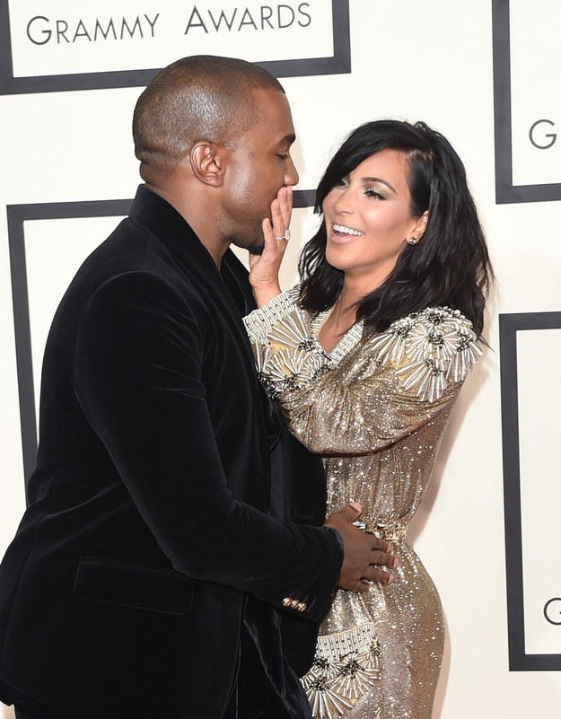 Kim i Kanye są przeszczęśliwi! /Jason Merrit /Getty Images