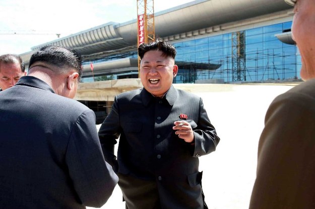 Kim Jong-un, przywódca Korei /KCNA /PAP/EPA