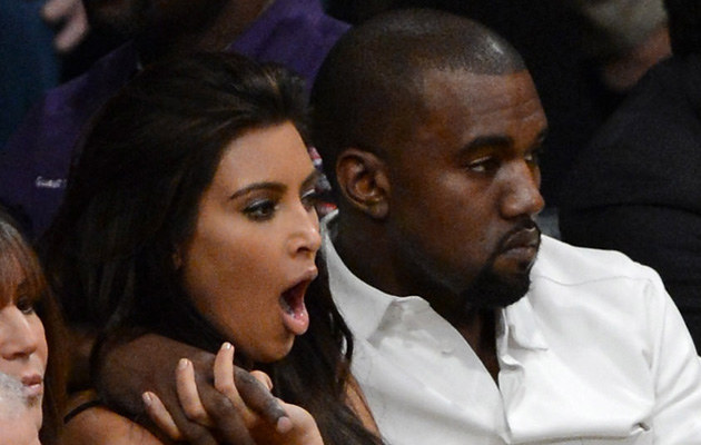 Kim Kardashian i Kanye West /Kevork Djansezian /Getty Images