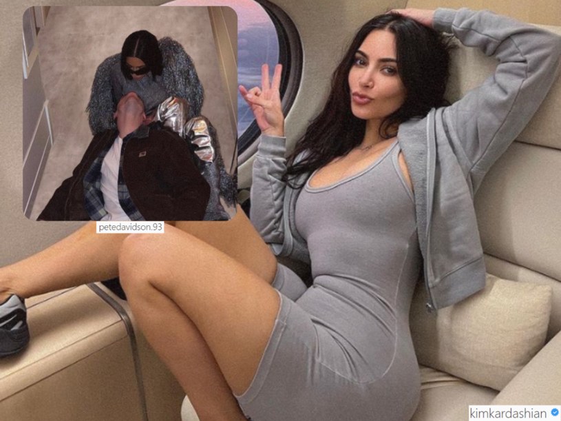 Kim Kardashian na IG @kimkardashian/ i  jej nowy ukochany, Pete Davidson @petedavidson.93/ /Instagram